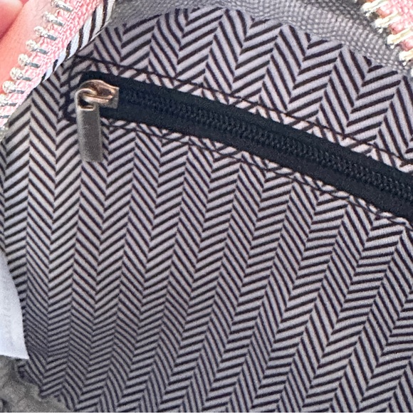 Coral Crossbody Tassel Twist Bag w Aztec Guitar Strap Vegan Faux Leather - Picture 7 of 9